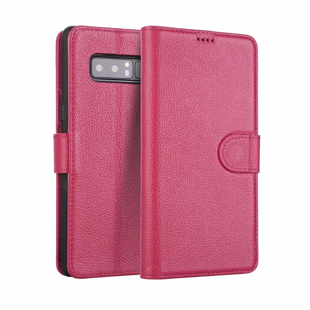 Чехол книжка из натуральной кожи для Samsung Galaxy S8 S9 Plus Note8 Note 8 N9500 N950F|for samsung galaxy|flip