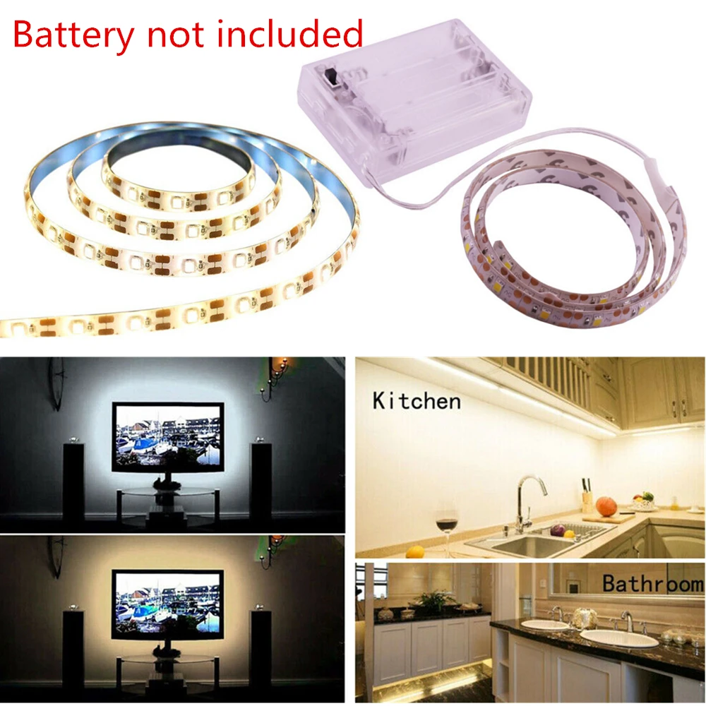 5 в Светодиодная лента светильник 2835 5050 60LED USB/батарейный блок питание ТВ