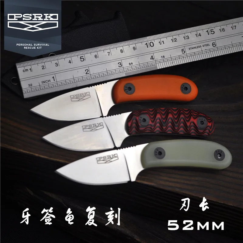 PSRK CANDIRU 12C27 лезвие G10 ручка EDC фиксированный нож открытый кемпинг выживания
