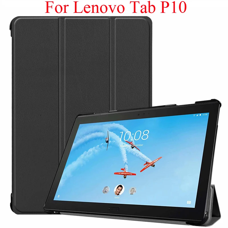 Чехол для Lenovo Tab P10 деловой чехол-подставка из искусственной кожи защитный чехол