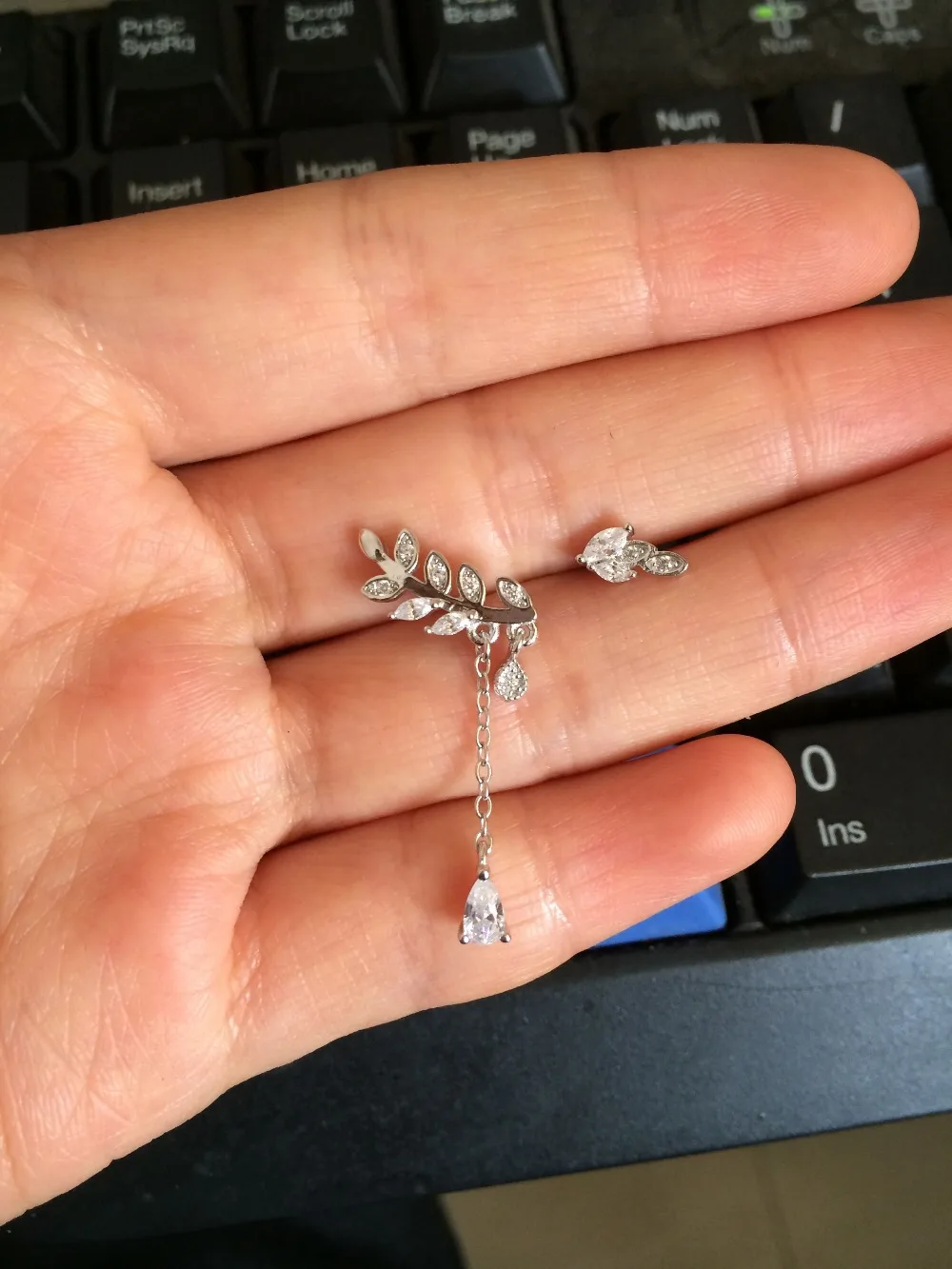 Асимметричные ювелирные изделия 1 пара искусственные серебряные серьги подвески