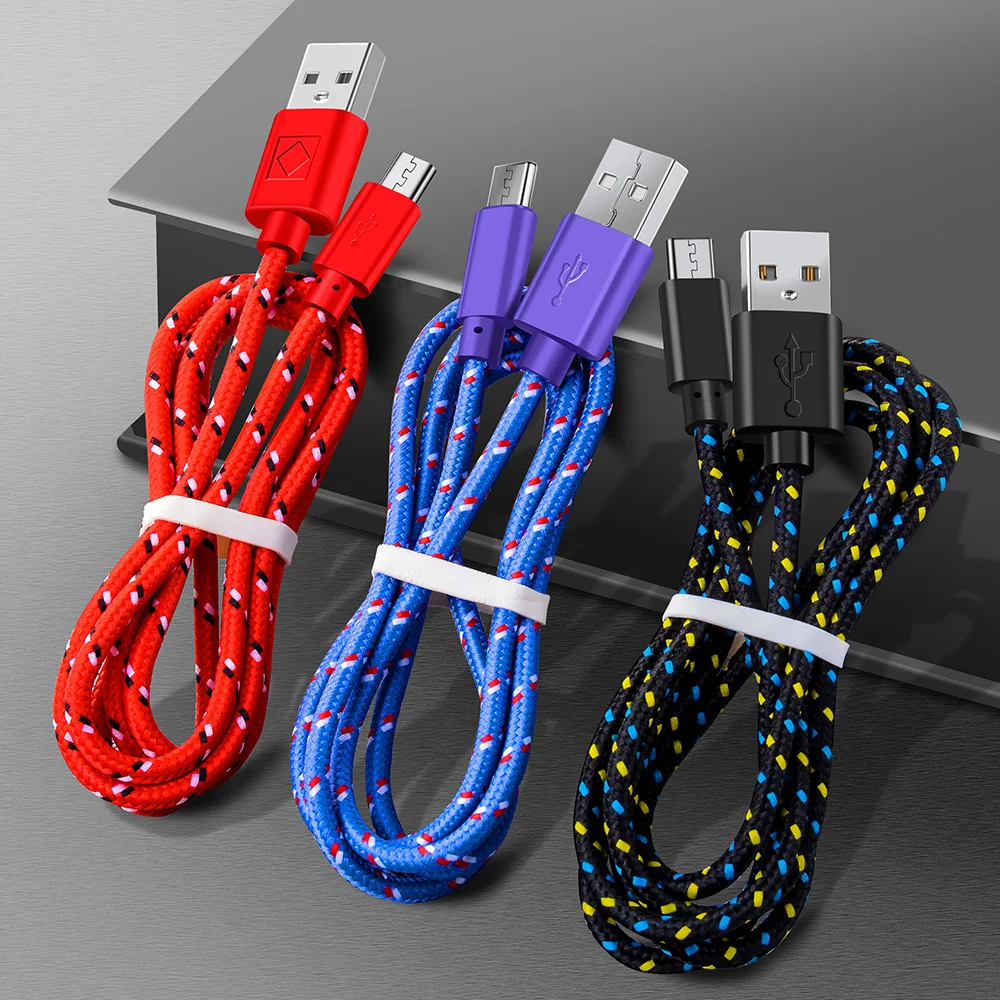 Олаф 1 м 2 м нейлоновый плетеный кабель для быстрой зарядки Micro USB для Xiaomi Redmi Note 5 Pro 4 Micro USB кабель для зарядки и передачи данных для samsung S7 S6