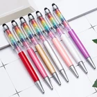 Разноцветные кристальные универсальные планшеты сенсорный стилус ручка рисунок шариковая ручка для ipad iphoneX 8 7 6 5 мобильный телефон ноутбуки экран