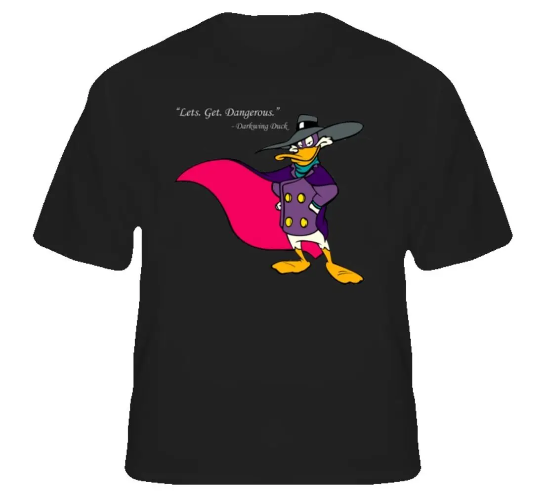 Darkwing Duck Lets Get футболка с мультипликационным принтом Мужская унисекс новая модная