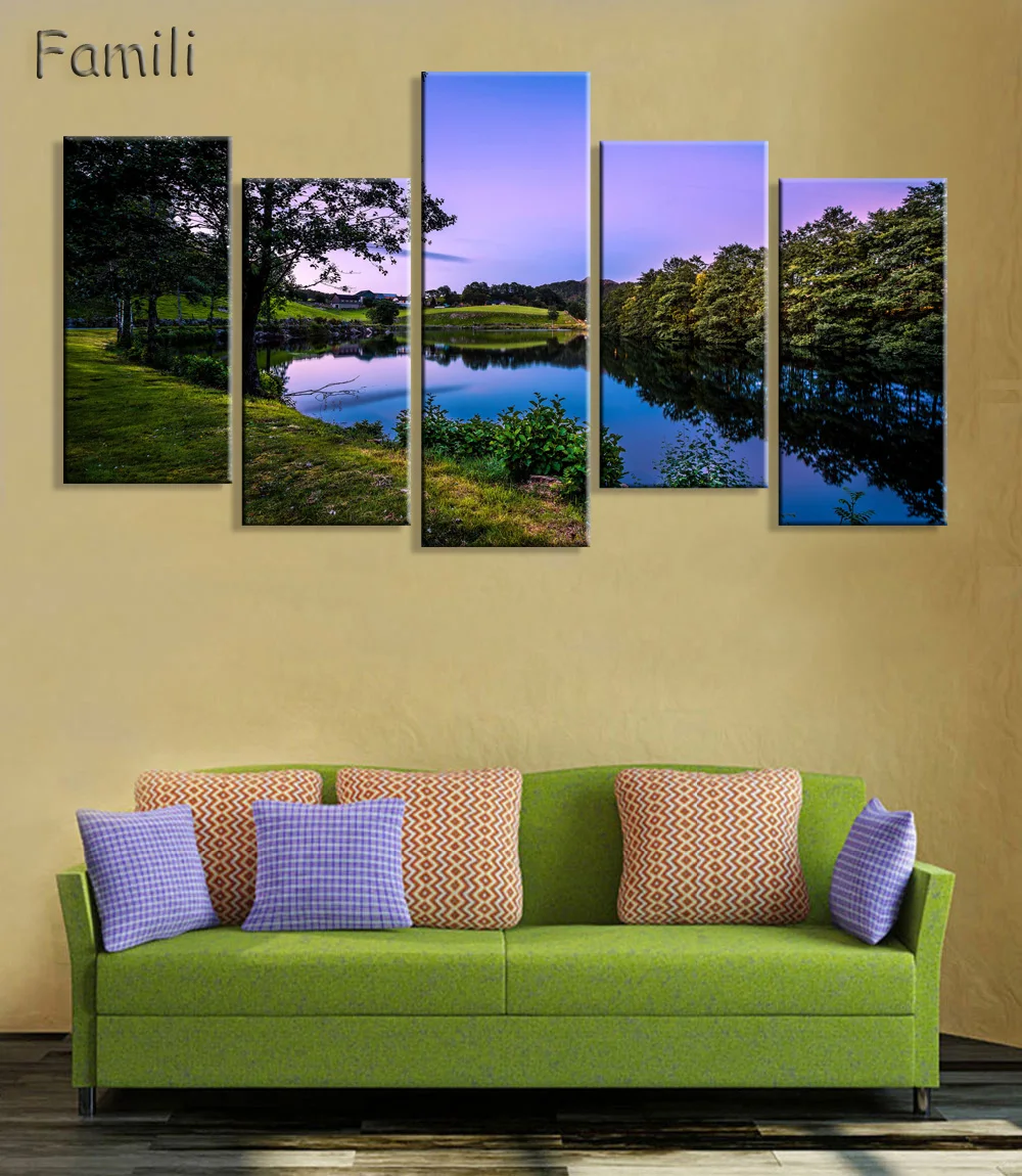 5 шт. норвежские горы Лофотен скалы Снежная бухта природный ландшафт гостиная