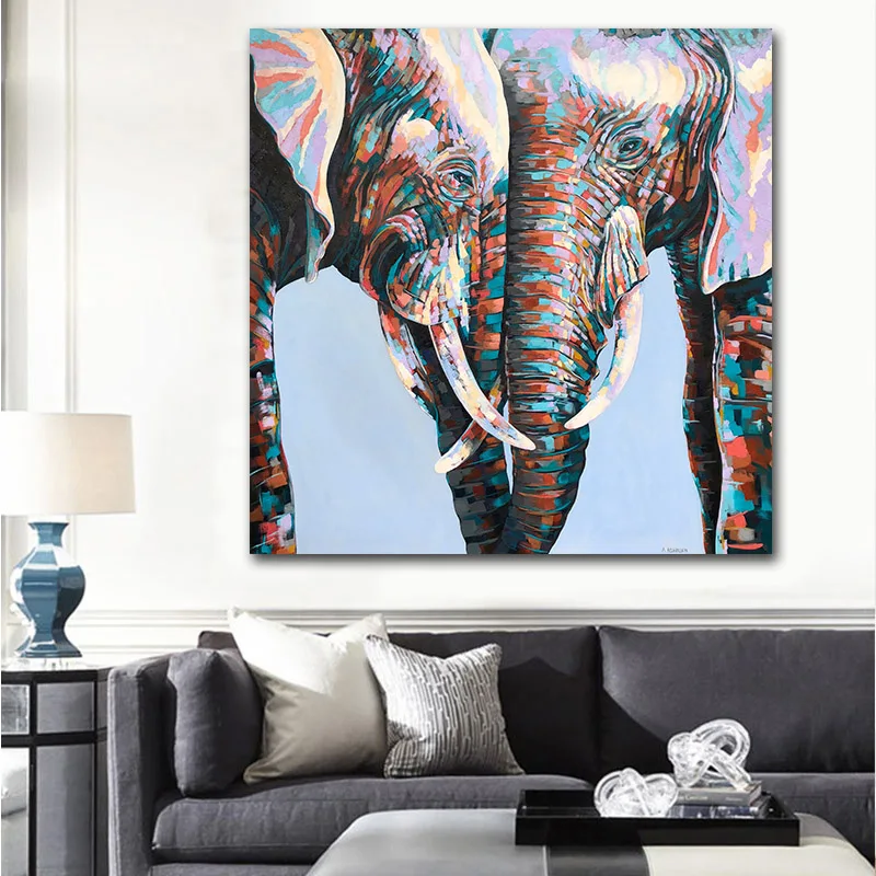 GOODECOR красочные африканские фотообои Искусство Животные Масляные картины