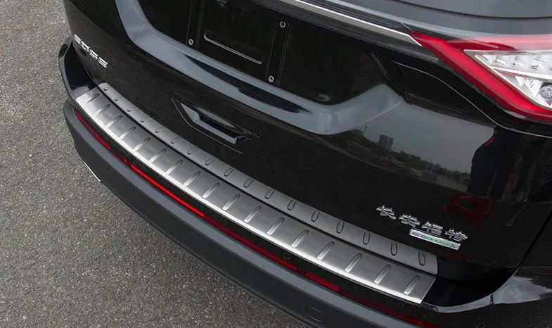 Задний бампер протектор Подоконник Пластина отделка Подходит для Ford Edge