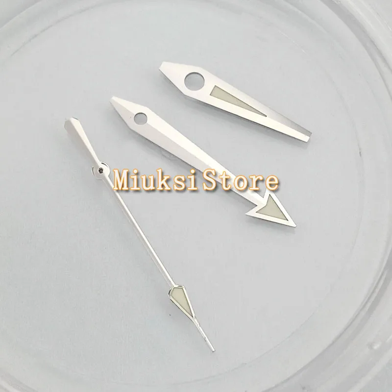 Серебряный стрелки часов подходят Miyota 8205 8215 821A, Минчжу DG2813 3804 движение