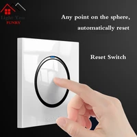 1 2 3 4 gang 1 way 2 way household wall switch socket white flame retardant pc panel led indicator switch 8686mm