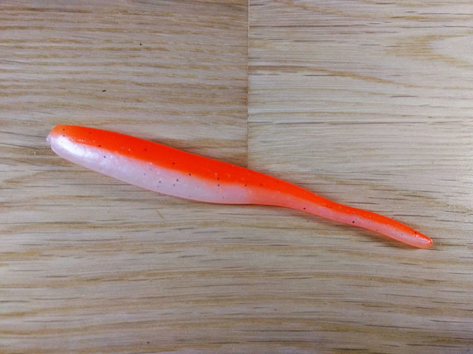 WALK FISH, 8 шт./лот, 80 мм, 1,9 г, Мягкая приманка для рыбалки, силиконовая приманка, приманка для рыбалки, двойной цвет, приманка для рыбалки, мягкая искусственная приманка - Цвет: 11