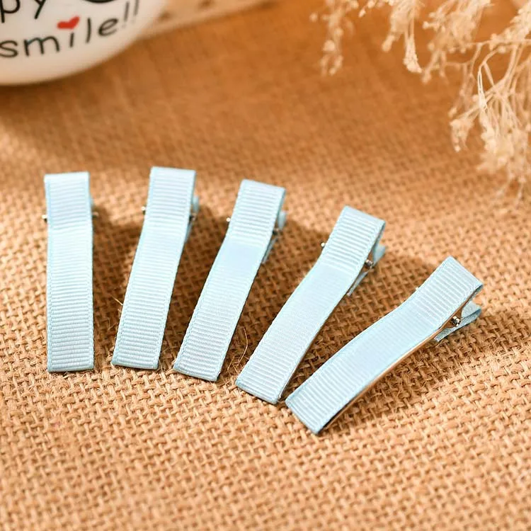 light blue 5 см ручной diy шпилька материал, зажим ленты, Аксессуары для волос, зажим боковой зажим шпилька квадратный зажим, зажим утконоса - Цвет: light blue