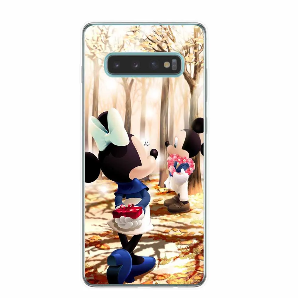 Милые чехлы с Минни Маус для samsung S6 S7 Edge S8 S9 S10 Plus Lite 5G S10e мягкая задняя крышка из ТПУ Fundas Capa чехол для телефона