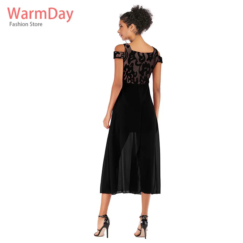 Warmday2019 летние женские вечерние винтажные Формальные Элегантное длинное