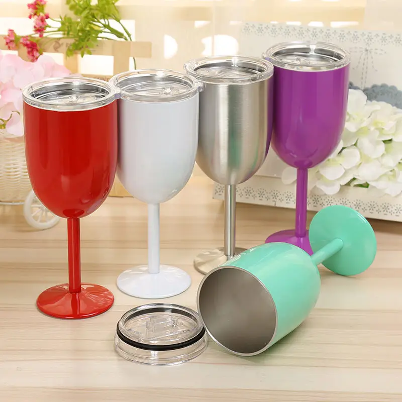 Вакуумный бокал для коктейлей из нержавеющей стали 13 унций 400 мл|glass goblet|stainless steel