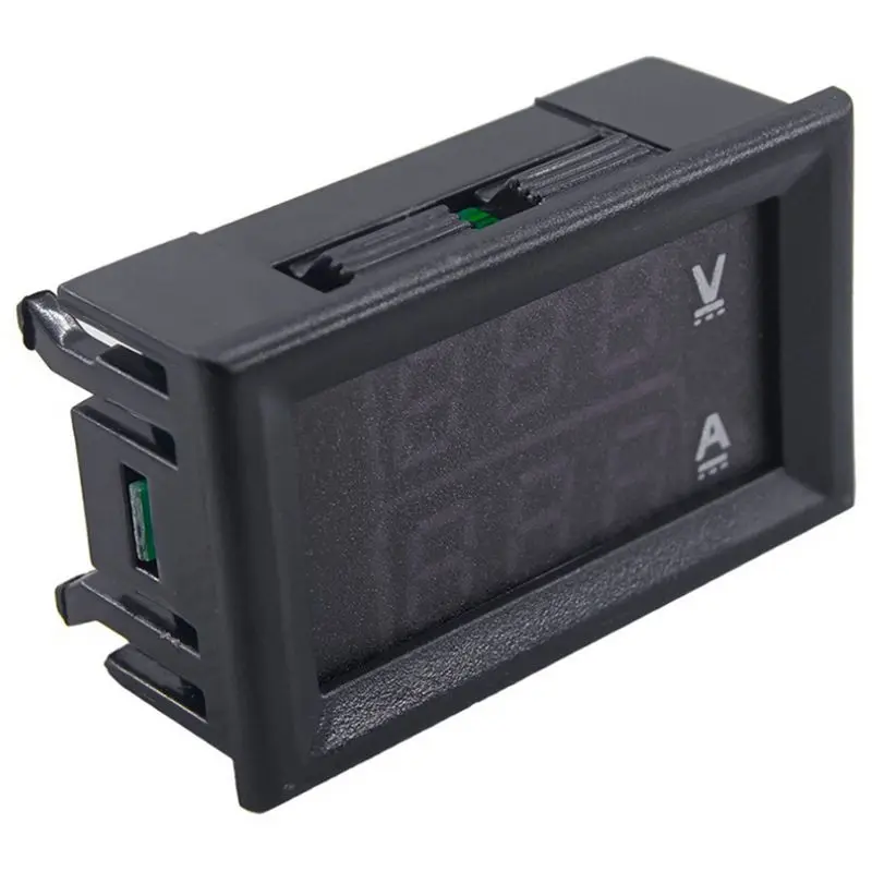 Фото Цифровой измеритель напряжения Dc100V 10A Вольтметр Амперметр синий + красный Цифровой измеритель напряжения Dc100V 10A Вольтметр Амперметр синий + красный