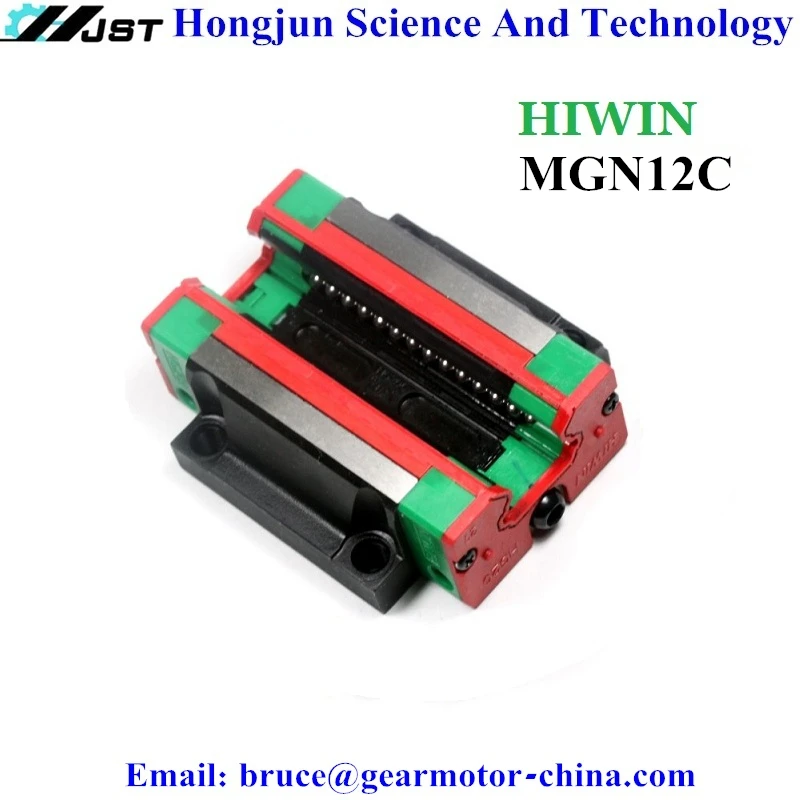 

New Original HIWIN MGN MGN12 series mini Linear Block MGN12C Sliding Carriage for 12mm width MGNR12 linear guide rail