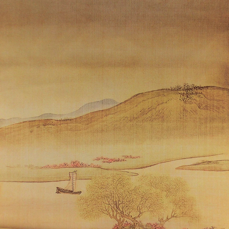 Tangfoo китайская шелковая прокрутка Картина Настенная картина знаменитый пейзаж