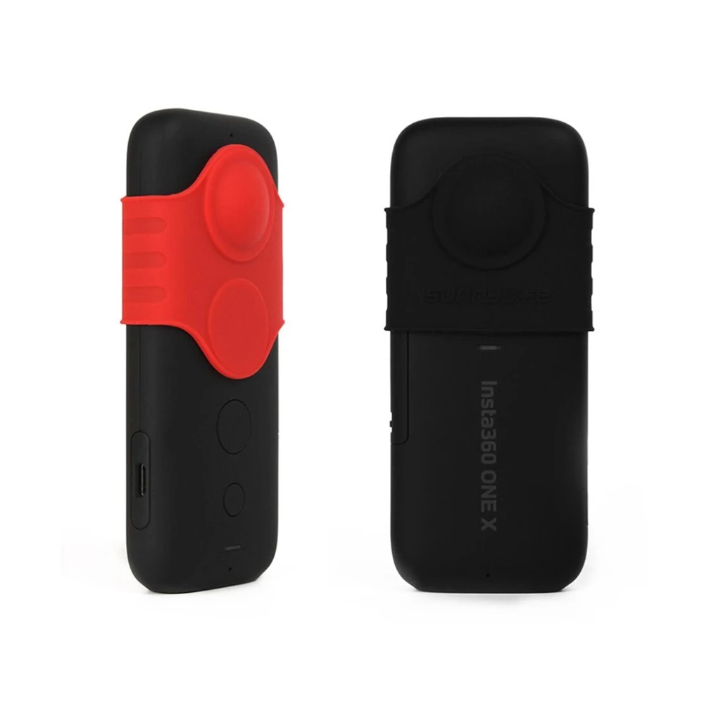 Силиконовый чехол для объектива камеры Insta360 One X Защитная крышка рыбий глаз