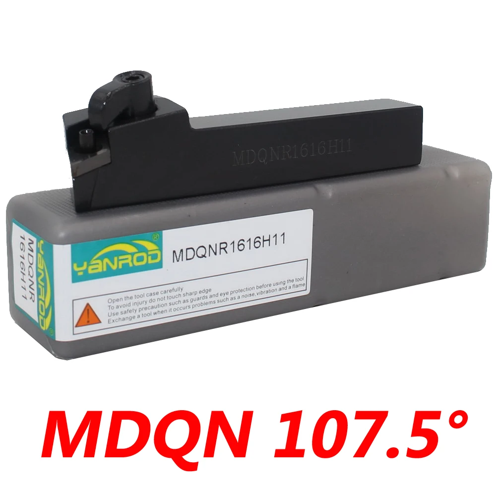 

Free Shipping MDQNR 16*16*100mm107.5 Degree External Lathe Tools Holder Suit for DNMG1104 Turning Inserts