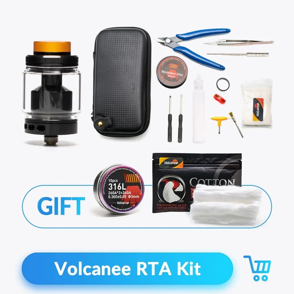 Испаритель Volcanee с двойной катушкой RTA корпусом X6 набор инструментов для готовой