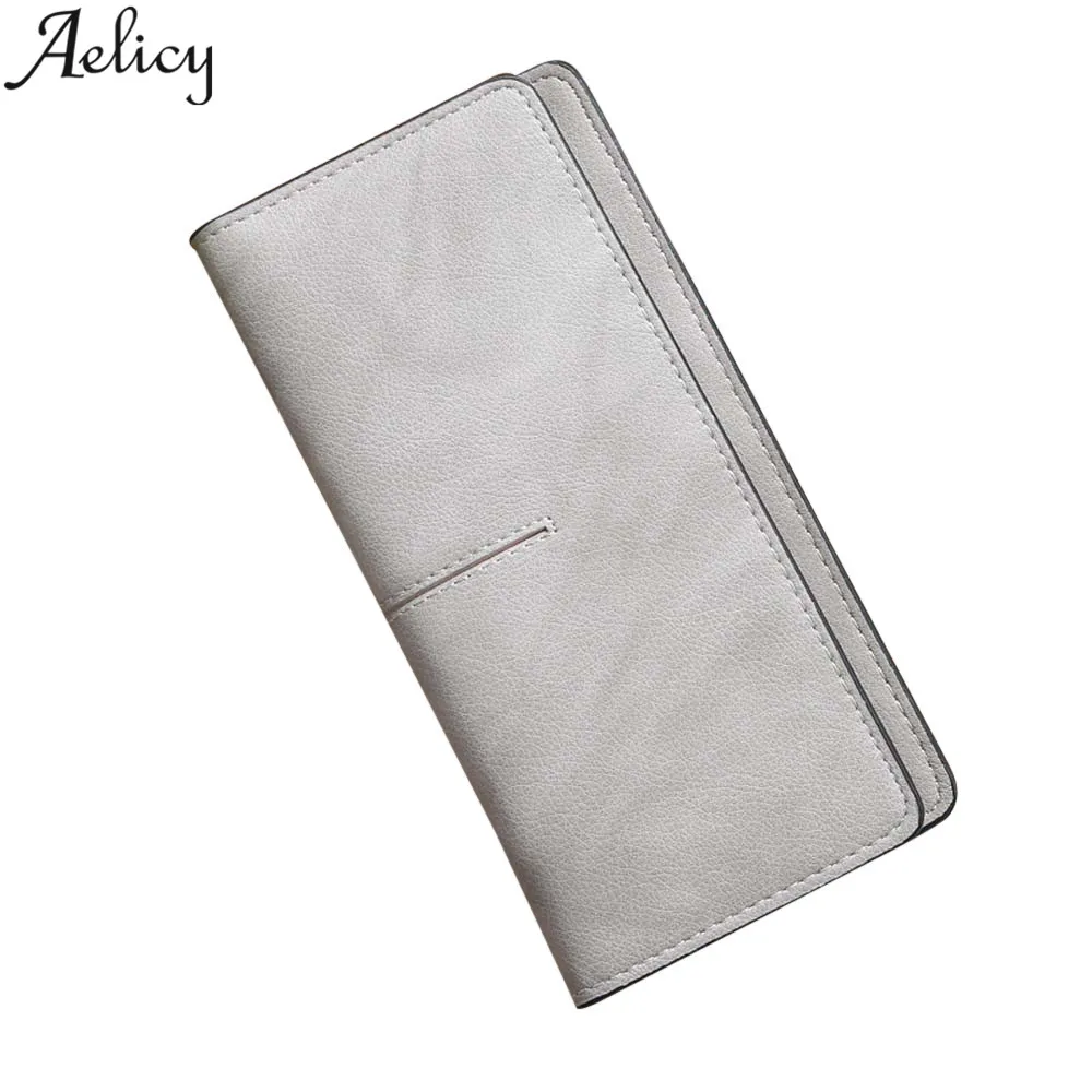 Aelicy 2018 новый женский кошелек кожаный длинный дизайн кошельки с застежкой клатч