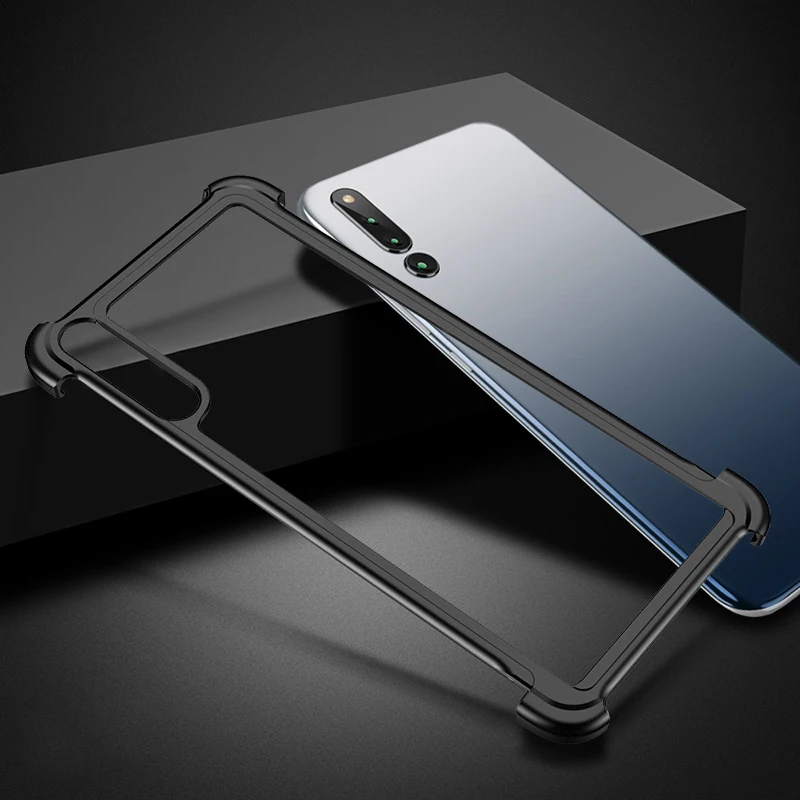 OATSBASF, дизайн Push-pull, металлический чехол для Honor Magic 2, защитная задняя крышка для Honor Magic 2, противоударный чехол-бампер - Цвет: Black