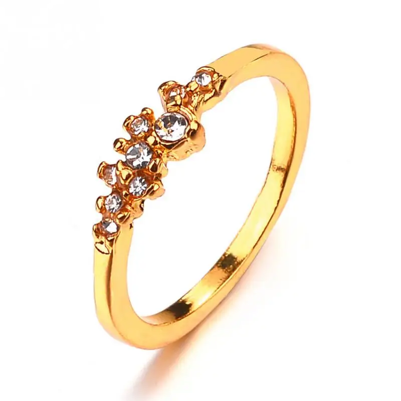 Женщина 9 изысканные ювелирные изделия Стильный Rhinestone кольцо элегантный сплав