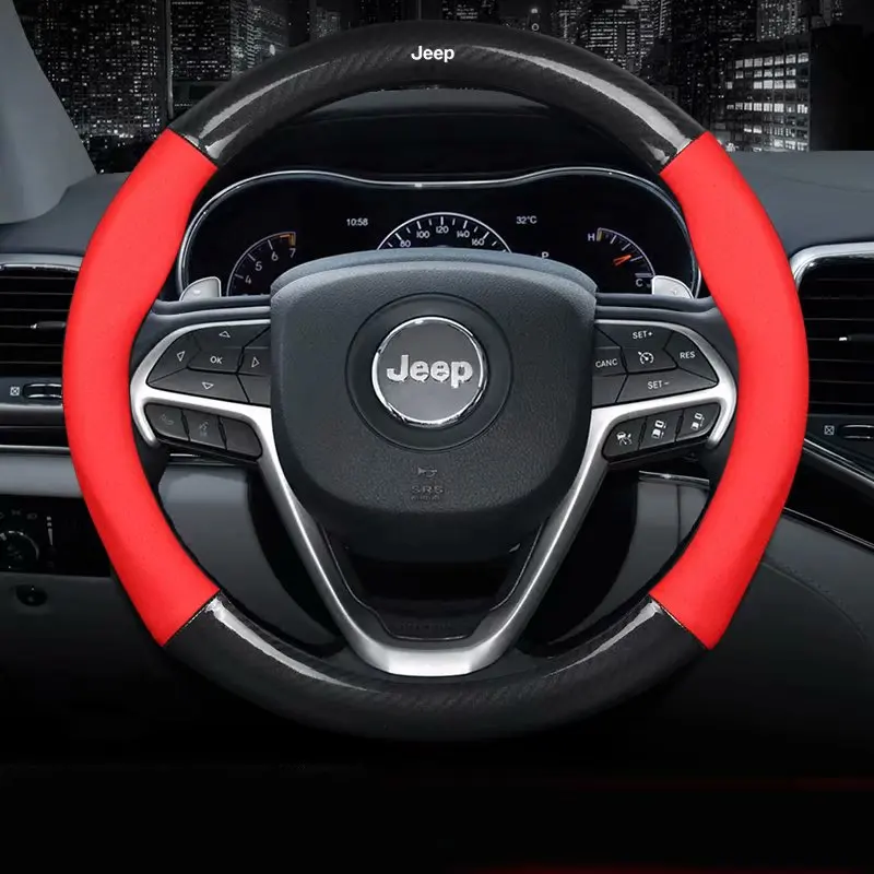 Чехол на руль автомобиля 37 дюймов 38 см 15 для Jeep Grand Cherokee Wagoneer Patriot Renegade (BU) Liberty Compass