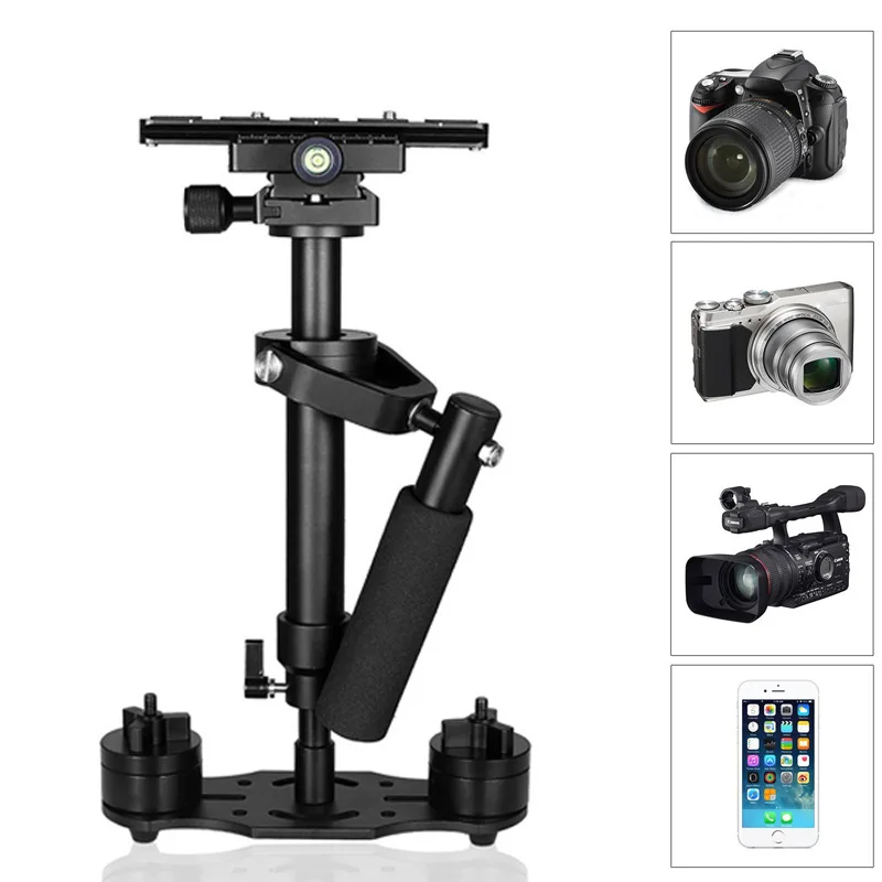 New Portable Handheld Stabilizer Video Steadycam Stabilizers With Quick Release Plate For Canon Nikon Sony Camera GoPro