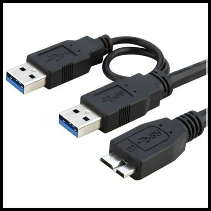 Кабель USB 3 0 A папа к Micro Y с подключением питания для 2 5 мобильного жесткого диска|usb