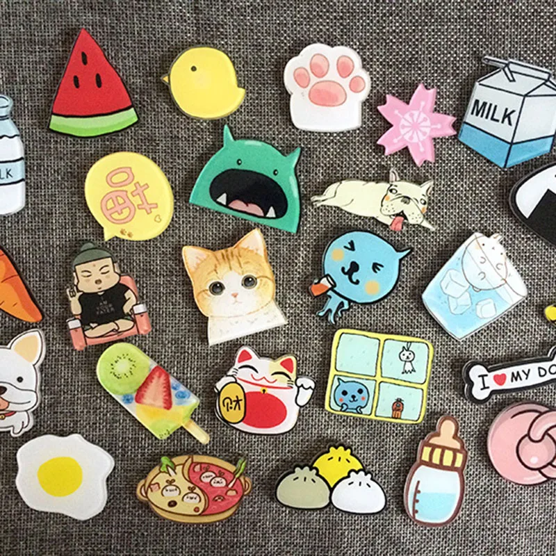Новое поступление 1 шт. милые Мультяшные значки разных форм на булавке значок Kawaii