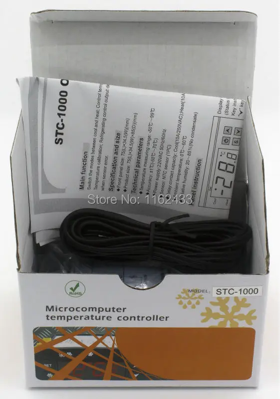 STC-1000 контроллер температуры высокого качества AC 220V 110V AC/DC 24V 12V | Инструменты