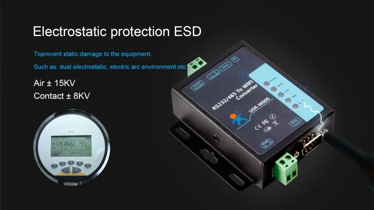 USR-W600 RS485 к wifi конвертер со встроенной веб-страницы, поддержка IEEE802.11b/g/n беспроводных стандартов(замена USR-wifi 232-602/604