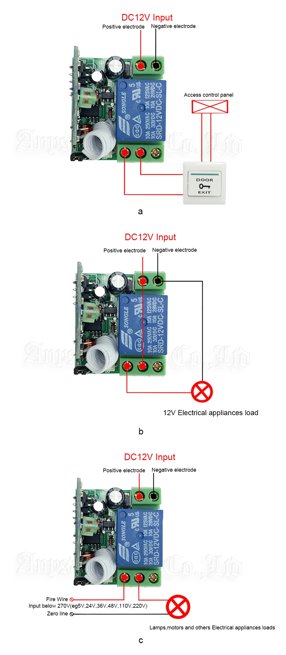 Беспроводной дистанционный светильник, Переключатель DC12V, радиочастотный релейный приемник, радиотранслятор, совместимый с Broadlink RM Pro для умного дома