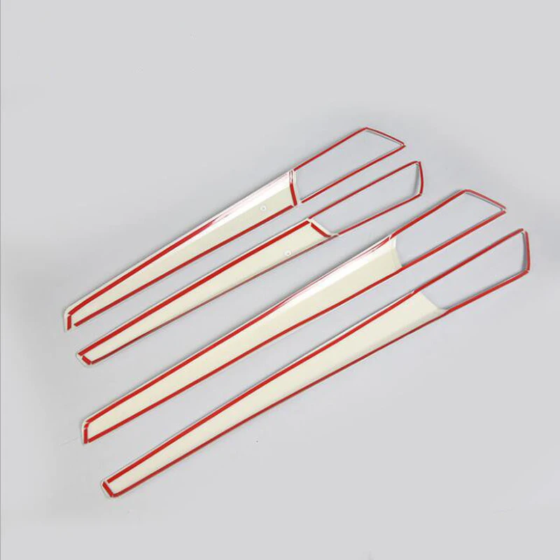 

Free Shipping For Skoda Kodiaq 2017 4PCS ABS Chrome Car Interior Door Handle Frame Cover Trim Molding Car Styling Accessories