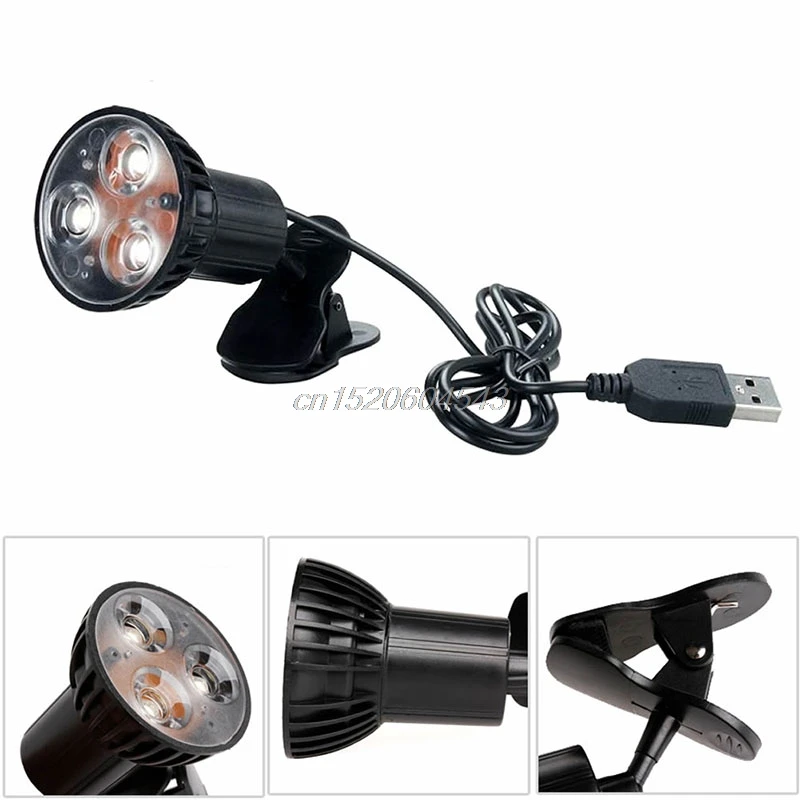 

Clip-on New USB Flexible Mini Book Light Lamp Super Bright 3 LED Swivel R06 Whosale&DropShip