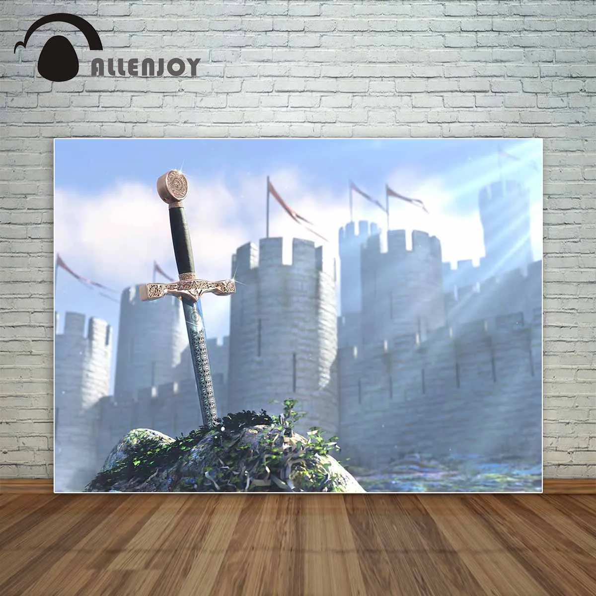 Фон для фотосъемки Allenjoy с искусственным камнем король история герой Артур