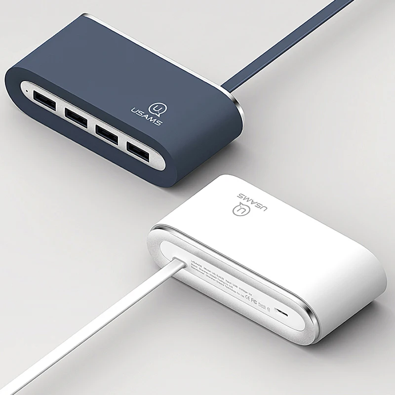 USAMS 4 Порты и разъёмы usb разветвитель высокой Скорость USB2.0 кабеля удлинитель