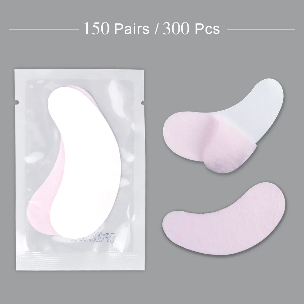 light pink 150 pairs 150 пар/упак. смешанные бумажные Пластыри для ресниц под кончиками глаз, наклейки, накладки для глаз, накладки для ресниц, инструменты для макияжа - Цвет: light pink 150 pairs