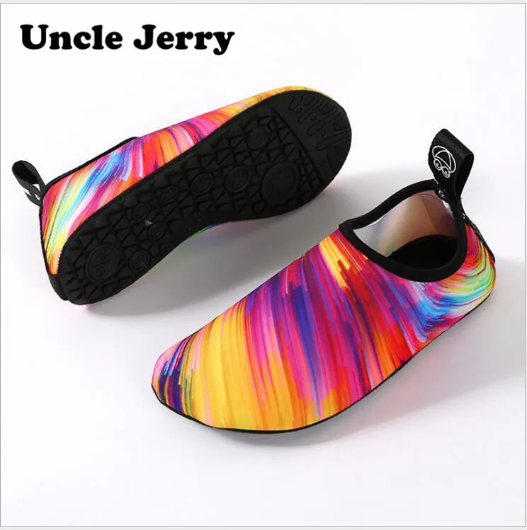 UncleJerry/Ультралегкая обувь для плавания для мужчин и женщин; детская удобная эластичная обувь; мужская пляжная обувь; мужская обувь
