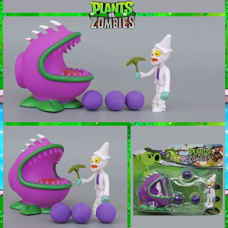 Горячая продажа последнего стиля ручных офисных игр PVZ Plants vs Zombies Peashooter PVC Action Figure toys Model лучшие рождественские подарки.