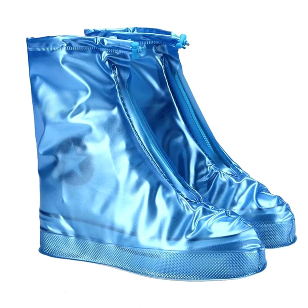 blue S Новинка; Лидер продаж; 1 пара; непромокаемые сапоги; покрытие из ПВХ; водонепроницаемые Нескользящие непромокаемые сапоги для женщин и мужчин - Цвет: blue S