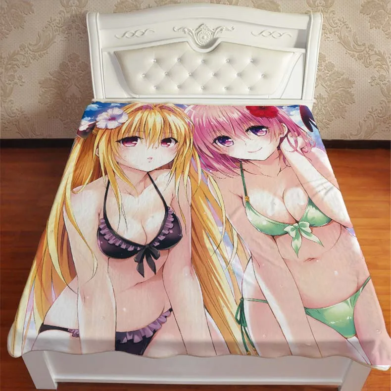 10 Аниме Манга To Love Ru Throw Одеяло 001 - Цвет: 10