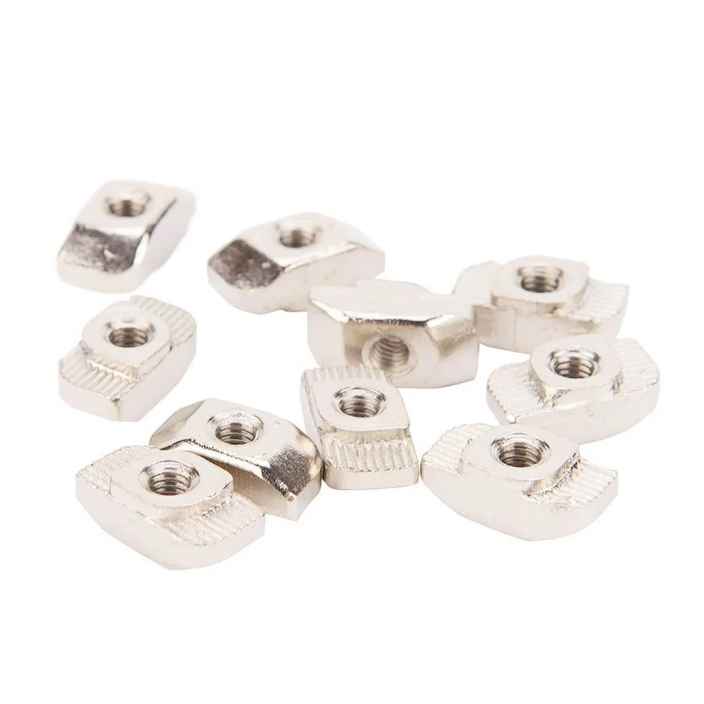 100 PCS Nickel-plated carbon steel Post Assembly M4 T Nut for 3030 Aluminum Profile Drop Shopping | Обустройство дома