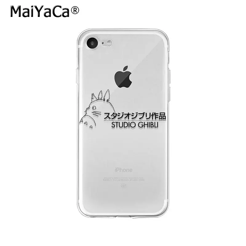 MaiYaCa Studio Ghibli totoro Ponyo унесенный спиралью ТПУ мягкий чехол для телефона iPhone X XS MAX 6 6s 7 7plus 8 8Plus 5 5S SE XR