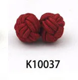 K10037 1 пара 49 цветов запонки для рубашек мужские многоцветные эластичные тканевые запонки Шелковый узелок шаровая манжета запонки горячая распродажа - Окраска металла: K10037