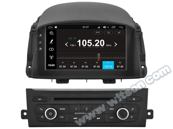 WITSON S200 Android 8 0 Восьмиядерный 32 ГБ флэш автомобильный DVD для RENAULT KOLEOS 2014 Стерео + GPS