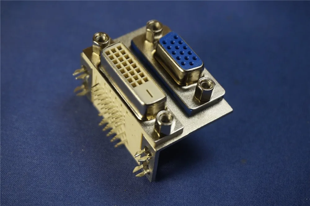 100 шт. двойной разъем DVI VGA 24 + 1 контакта P|Соединители| |