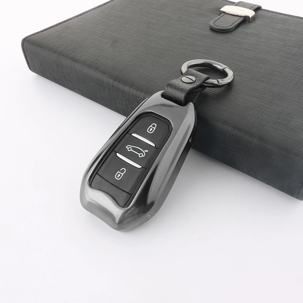 3 Пуговицы интеллектуальный ключ Оболочки крышка подходит для Peugeot 308 508 2008 3008