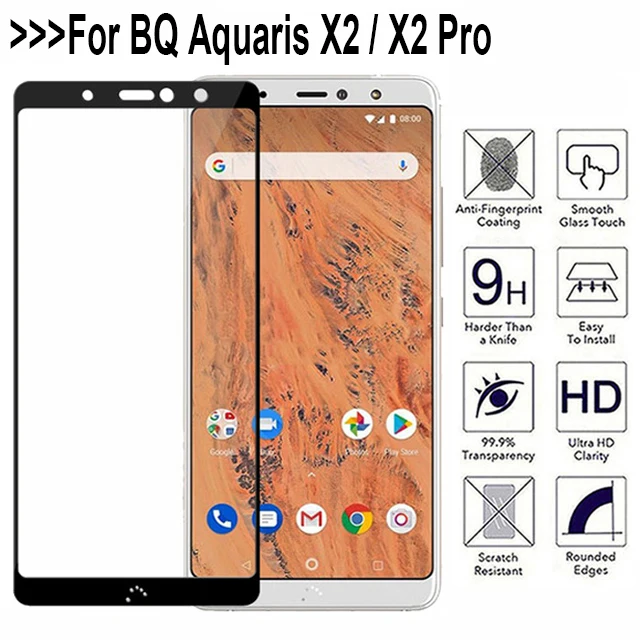 3D закаленное Стекло для BQ Aquaris X2 полный охват Экран защитная плёнка НУА Вэй